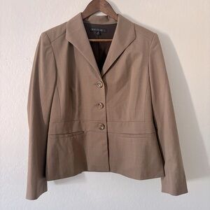 Lafayette 148 Women's Tan‎ Wool Blazer Size 10
